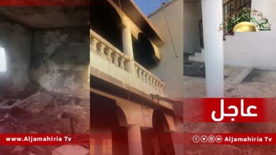 عاجل / مصادر ميدانية : قوات حفتر تحرق منزل عائلة الناشط الحقوقي السنوسي المهدي الزوبي القذافي أحد سكان منطقة أبوهادي في سرت