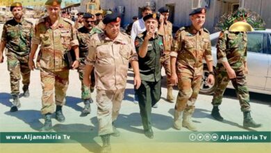 النمروش يناقش مع المنطقة العسكرية الوسطى الاستعداد لمواجهة أي مخاطر