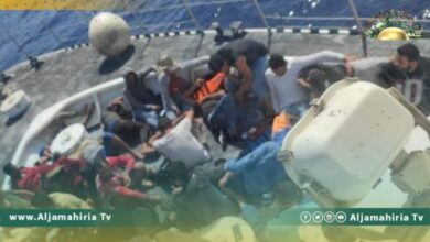 إنقاذ 56 مهاجرا غير شرعي قبالة زوارة