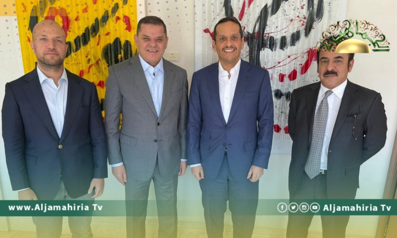 الدبيبة يلتقي وزير الخارجية القطري لبحث الدعم الدولي لإجراء الانتخابات