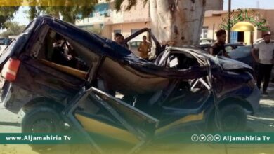 القبض على متورط في حادث مقتل 6 أفراد من عائلة واحدة بطريق ترهونة