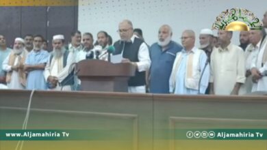 أعيان وحكماء الزاوية يدعمون منع حدوث اقتتال في ورشفانة