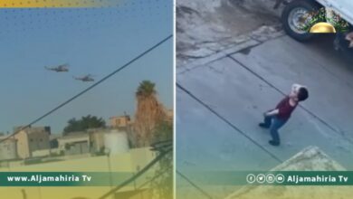 في تحدٍ لحفتر.. طيران الكرامة يحلق في سماء سبها والأطفال يهتفون للقائد معمر القذافي