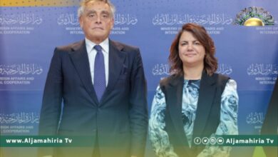 المنقوش تؤكد لبوتشيني البدء في التمهيد للاستقرار السياسي وصولا للانتخابات