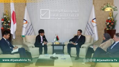 عماد السايح يبحث مع القائم بالأعمال الياباني آخر مستجدات العملية الانتخابية