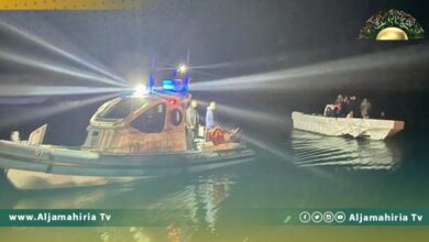 وزارة الداخلية: إنقاذ 21 مهاجرا غير شرعي كانو على متن قارب صيد