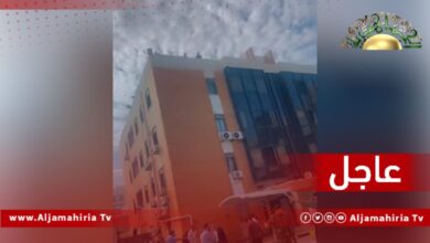 حريق في مؤسسة النفط