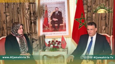 وزيرة العدل تبحث مع نظيرها المغربي تطوير الاتفاقات المشتركة وتعزيز التعاون بين البلدين