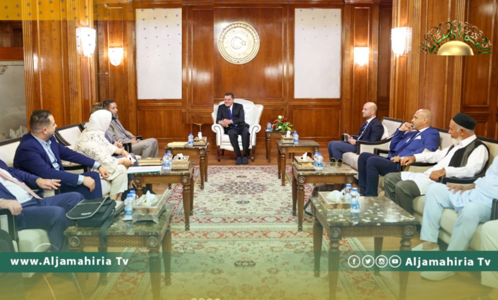 الدبيبة يبحث مع وفد من درنة أوضاع نازحي المدينة ومشاكلهم