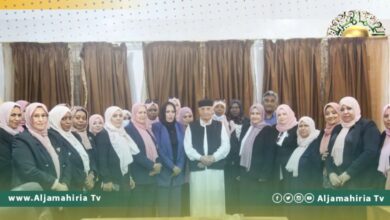 عقيلة صالح يؤكد أهمية النساء في بناء ليبيا.. ويستمع لشروح حول المجلس القومي للمرأة