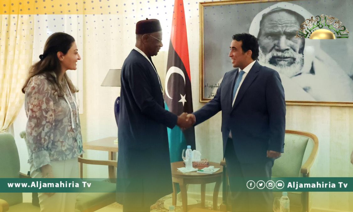 المنفي يناقش مع باتيلي سبل الوصول للانتخابات