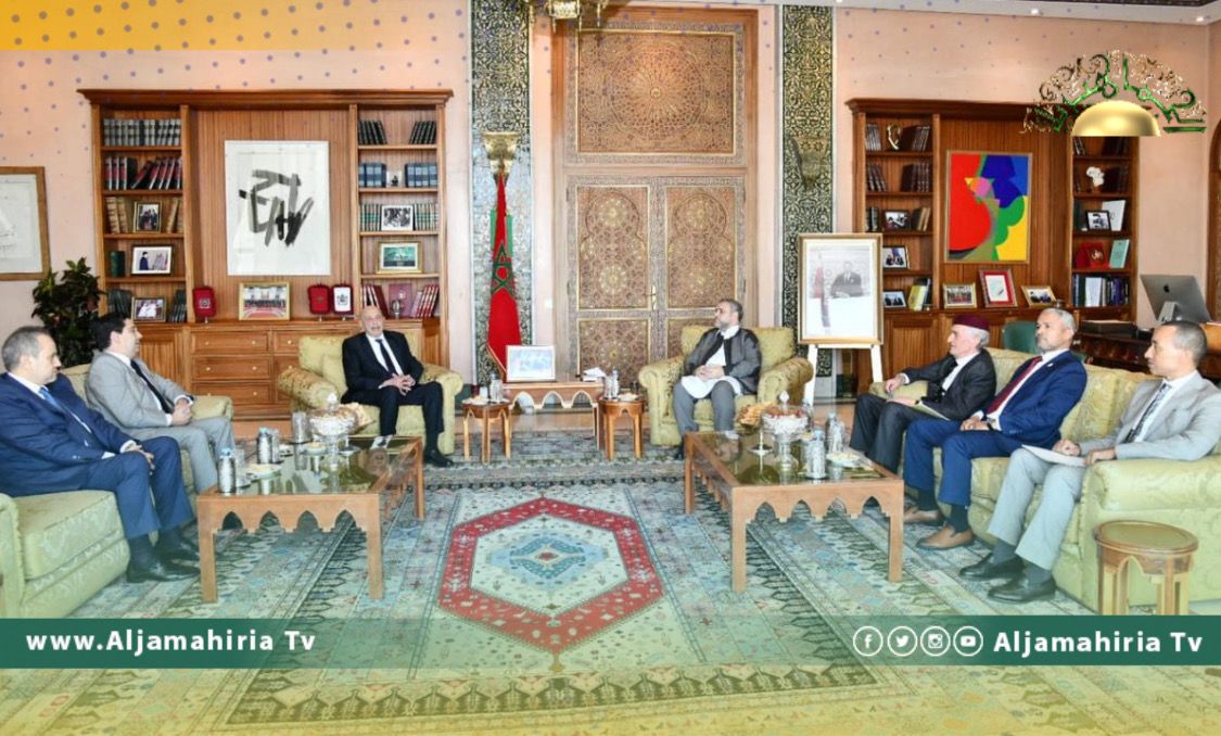 بحضور وزير الخارجية المغربي.. المشري وعقيلة صالح يناقشان ملف الانتخابات