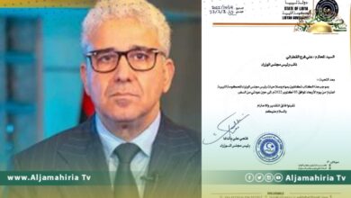 باشاغا يكلف القطراني بمهامه وصلاحياته إلى حين عودته من السفر