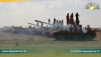 الدبيبة يشرف على التمرين التعبوي "إعصار 1" الذي ينفذه اللواء 53 مشاة مستقل