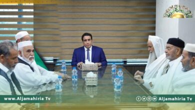 المنفي يبحث مع  قبيلة أولاد بوسيف دورهم في مشروع المصالحة الوطنية الشاملة