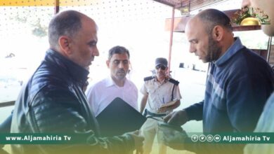 وزارة العمل والتأهيل تطلق حملة تفتيشية بمدينة درنة لمتابعة إجراءات العمالة الوافدة