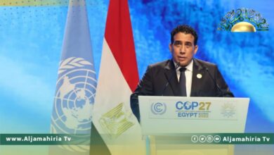المنفي يحذر: ليبيا من أكثر الدول حساسية للتغيرات المناخية وهو ما ينذر بموجات جفاف حادة