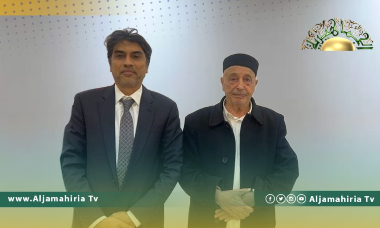 عقيلة صالح يلتقي مرعي البرعصي نائب محافظ المصرف الجديد.. وهذا ما تم