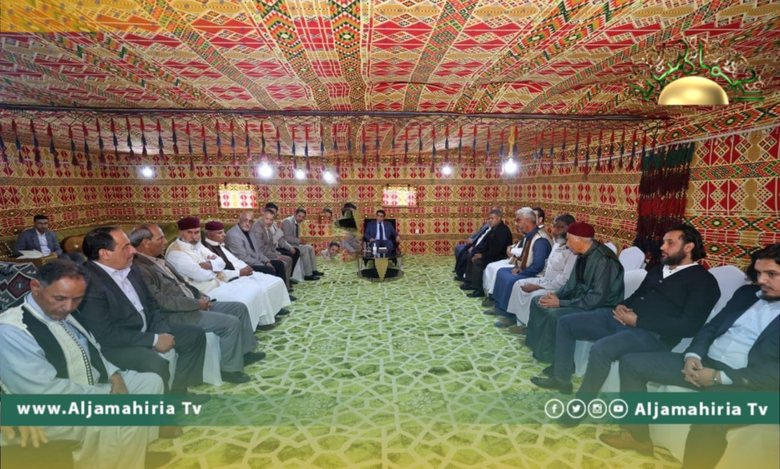 المنفي ووفد قبيلة المسامير