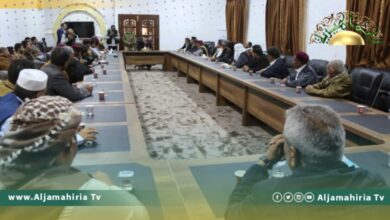 عقيلة صالح يبحث مع وفد قبيلة البراعصة تطورات الأوضاع في البلاد