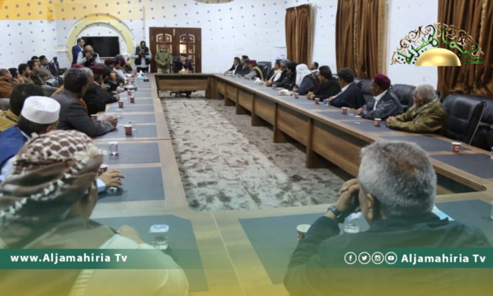 عقيلة صالح يبحث مع وفد قبيلة البراعصة تطورات الأوضاع في البلاد