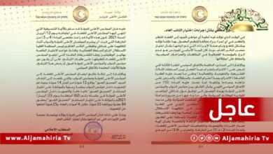 عاجل| مجلس الدولة الإخواني: التصويت داخل الأعلى للقضاء انتهى إلى انتخاب الصديق الصور بواقع 12 صوتاً من أصل 14 صوتا