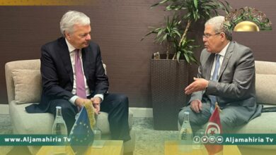 الجرندي يبحث مع مفوض أوروبي الوضع في ليبيا