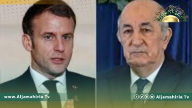 الرئيس الجزائري يبحث مع نظيره الفرنسي مستجدات الأوضاع في ليبيا