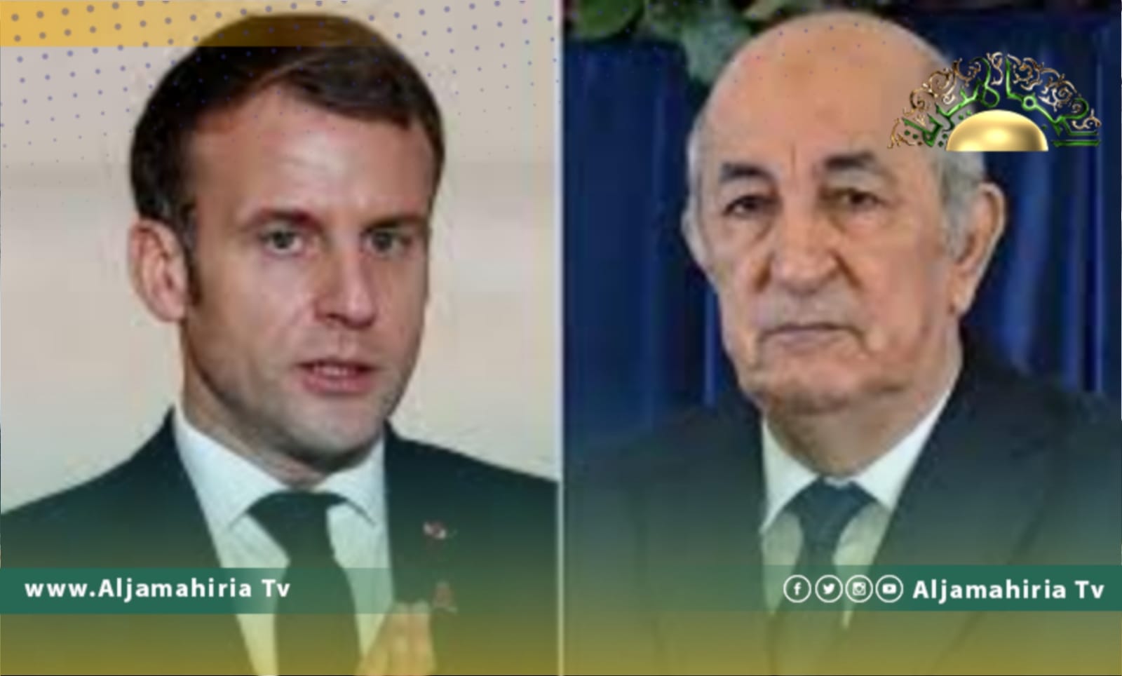 الرئيس الجزائري يبحث مع نظيره الفرنسي مستجدات الأوضاع في ليبيا