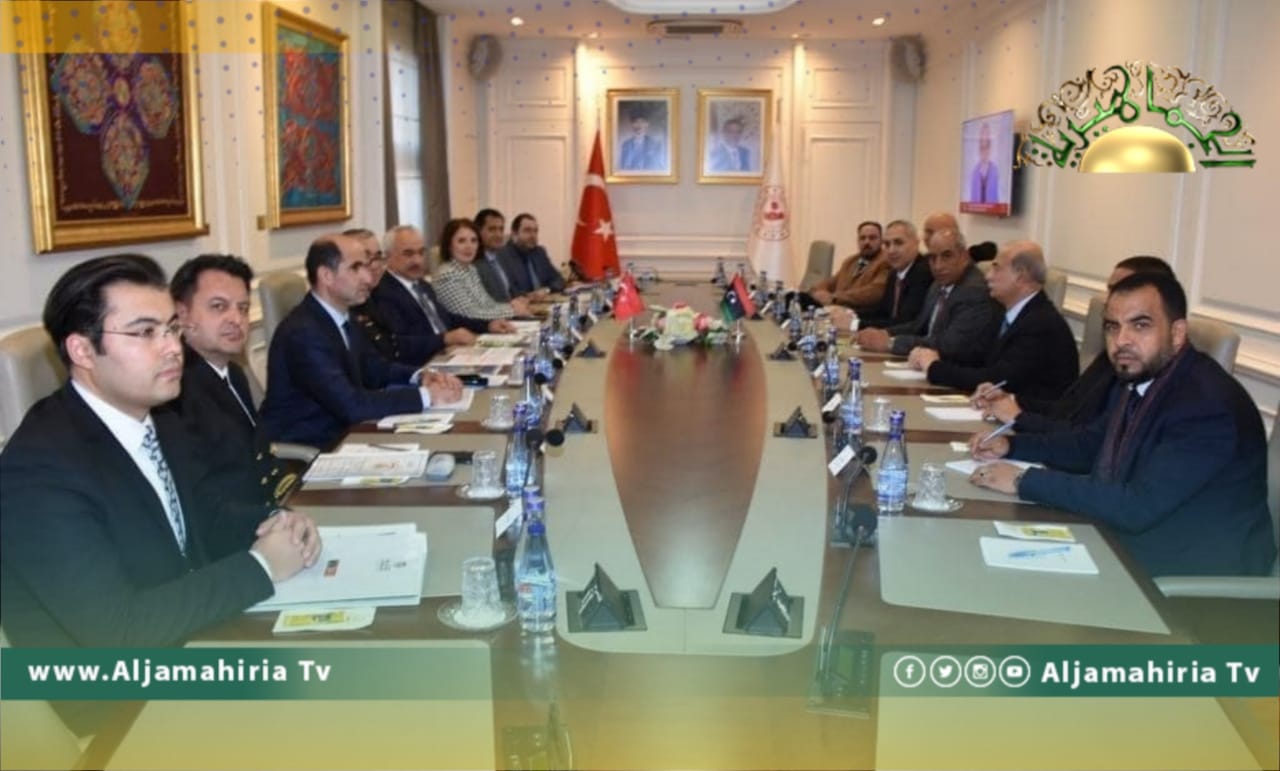 داخلية الوحدة المؤقتة تبحث تعزيز التعاون مع تركيا وملف السجناء الليبيين