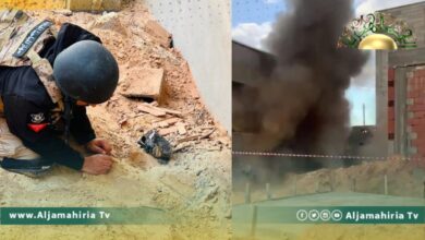 انفجار لغم وإصابة عامل سوري وتفجير آخر في مزرعة بعين زارة