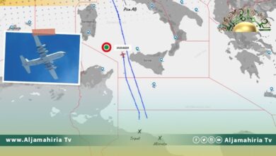 إيتاميل رادار يرصد طائرة تابعة لسلاح الجو الإيطالي هبطت في ليبيا