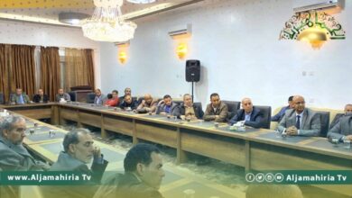 عقيلة صالح يطلع على المشاكل التي تواجه نقابة أعضاء هيئة التدريس الجامعي