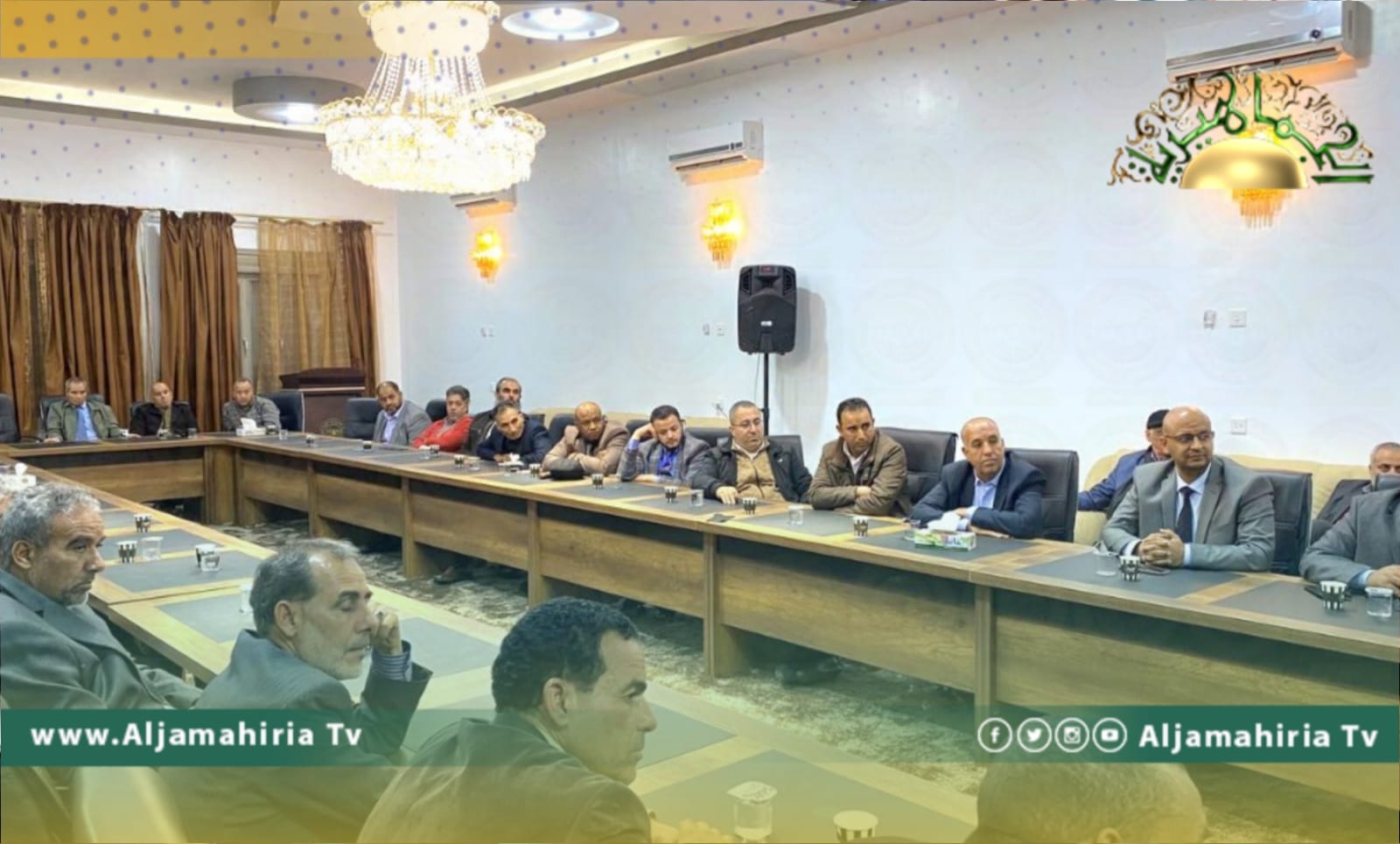 عقيلة صالح يطلع على المشاكل التي تواجه نقابة أعضاء هيئة التدريس الجامعي