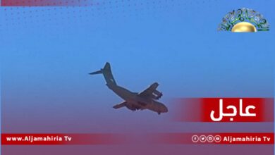 عاجل// مصادر إعلامية: طائرة شحن عسكرية تهبط في مطار مصراتة هى الخامسة خلال 3 أيام برحلات منتظمة