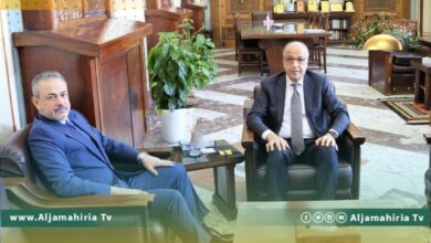 الكبير وبن قدارة يبحثان رفع معدلات الإنتاج وميزانية مؤسسة النفط