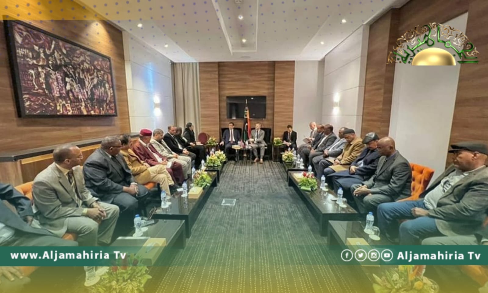 أبوجناح يناقش مع السفارة الأمريكية المستجدات السياسية التي تشهدها ليبيا