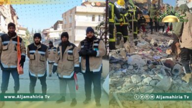 الفريق الليبي المكلف بأعمال الإنقاذ في تركيا ينقذ امرأة وطفلا وينتشل 3 جثامين