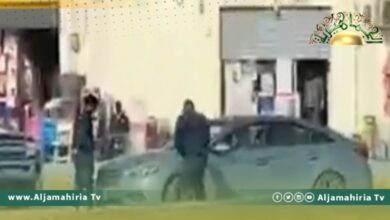 بالفيديو| سيدة ترفض الوقوف لرجال الأمن فيطلقون الرصاص على السيارة