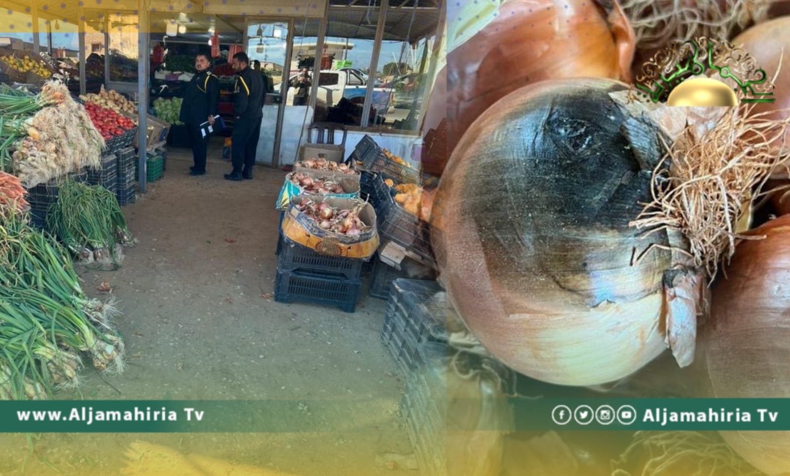 مركز الرقابة على الأغذية والأدوية يصادر كميات كبيرة من البصل المصاب بالفطريات