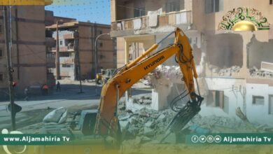 بلدي مصراتة: إزالة عمارات القوشي التي كانتت مرتعا للفساد والمخدرات