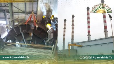 الشركة العامة للكهرباء: بدء أعمال الصيانة للوحدة الثالثة بمحطة الخمس البخارية