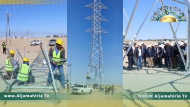 الخليج العربي للنفط: تدشين أول برج لنقل الكهرباء بغرض الانتقال إلى الرفع الصناعي