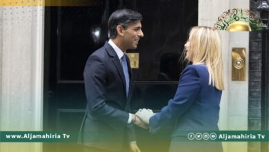 رئيسا وزراء بريطانيا وإيطاليا