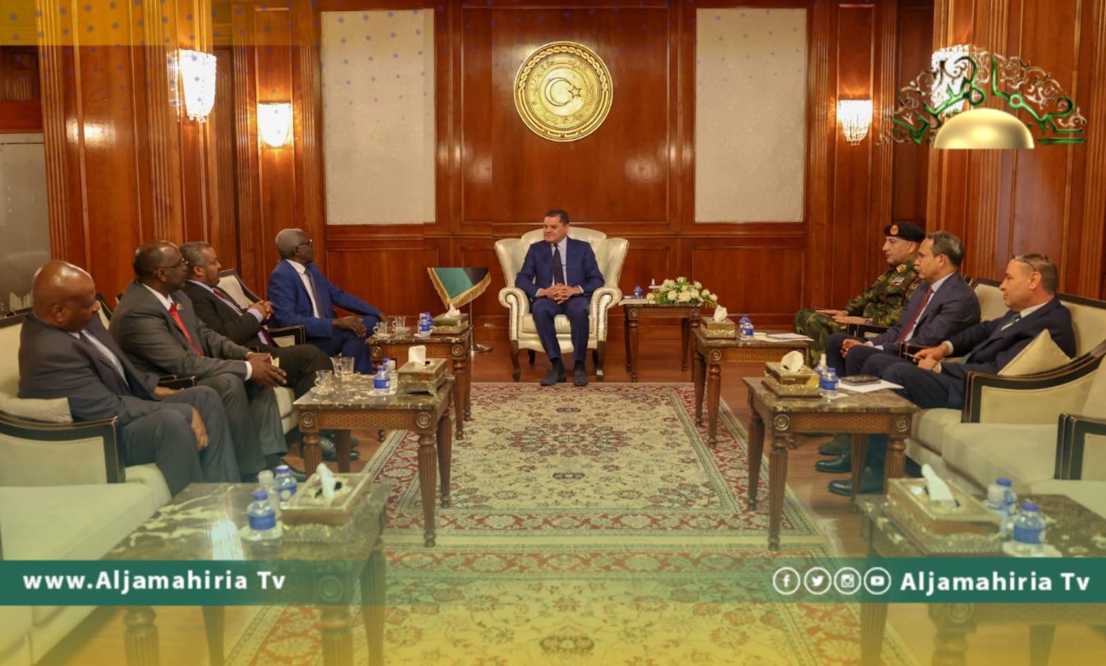 الدبيبة مع السفير السوداني