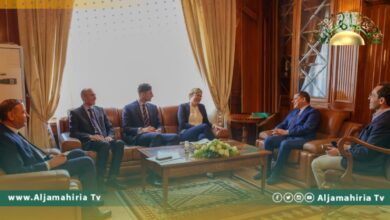 الدبيبة مع السفيرة البريطانية