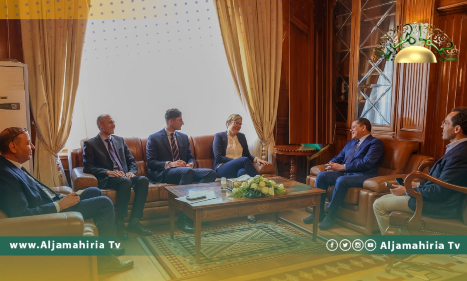 الدبيبة مع السفيرة البريطانية