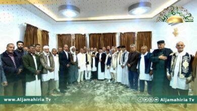 عقيلة صالح يبحث مع وفد قبيلة "النوايل" تطورات الأوضاع في ليبيا