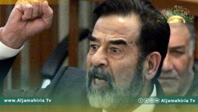 الرئيس العراقي الراحل صدام حسين