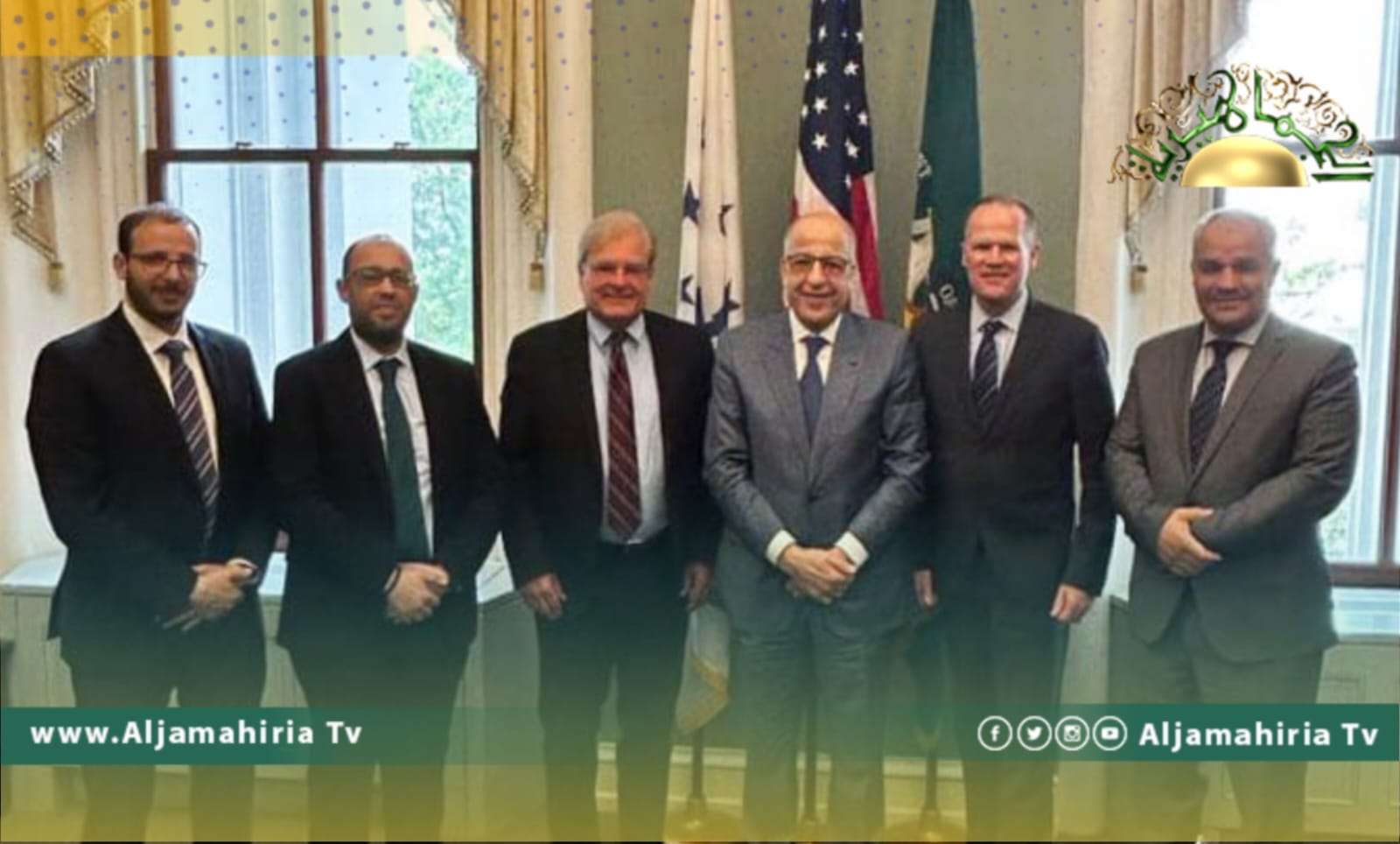الكبير يبحث مع الجانب الأمريكي الشفافية في الميزانية ومكافحة غسل الأموال